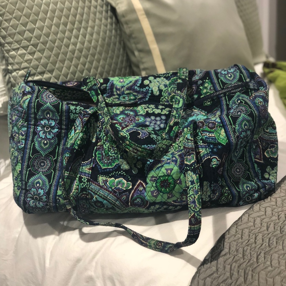Iconic Vera Bradley Travel Duffel Bag